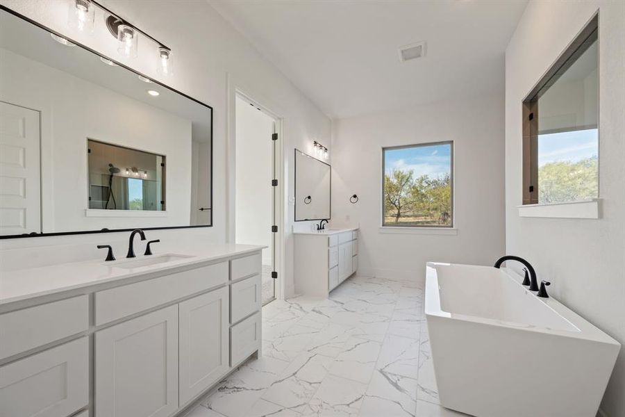 Furnished interior view inside a new home in Rolling Creek Ranch, Aledo (Image 8).
