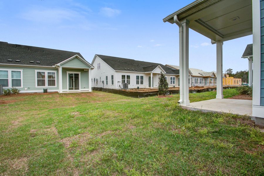 Exterior details and patio area of a home in Carnes Crossroads, Summerville (Image 4). Exterior details and patio area of a home in Carnes Crossroads, Summerville (Image 4).