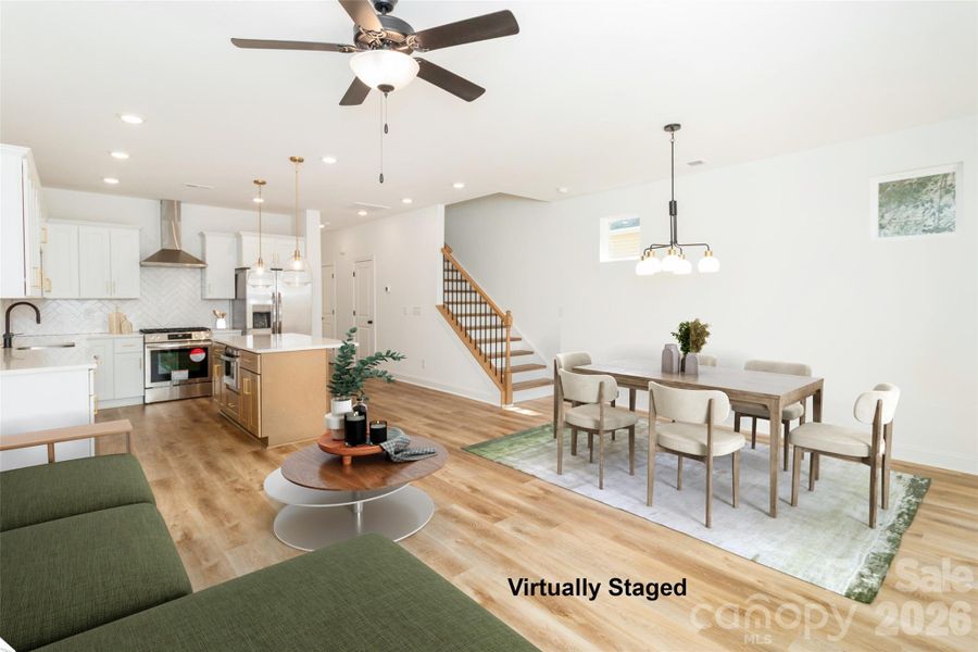 Furnished interior view inside a new home in , Charlotte (Image 11). Furnished interior view inside a new home in , Charlotte (Image 11).