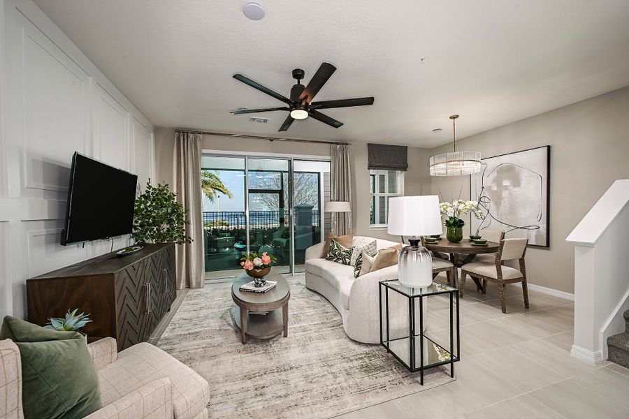 Representative furnished interior of a home built from the Magnolia by Beazer Homes in Towns at Greenleaf, Oviedo (Image 8). Representative furnished interior of a home built from the Magnolia by Beazer Homes in Towns at Greenleaf, Oviedo (Image 8).