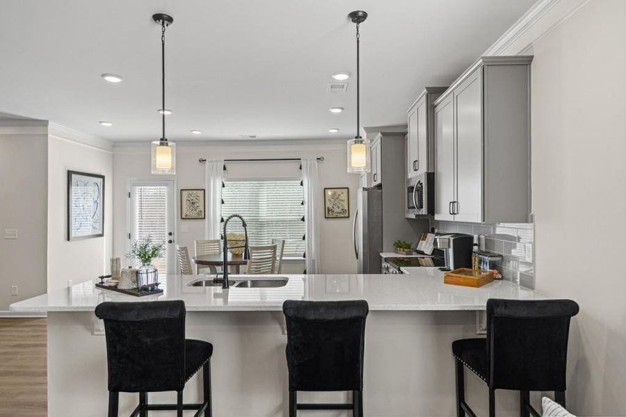 Furnished interior view inside a new home in Townes At The Stiles, Cartersville (Image 4).
