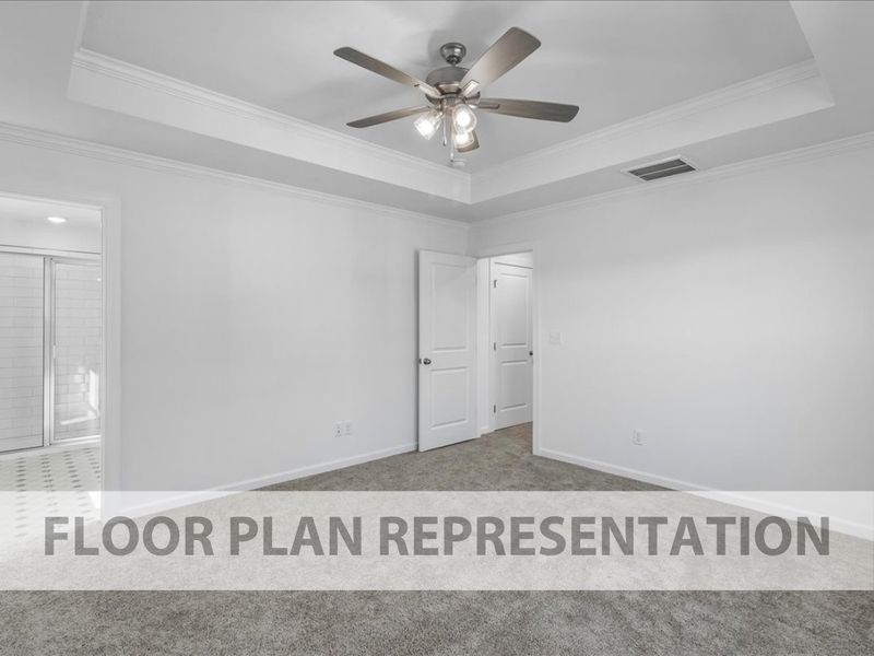 Representative unfurnished interior of a home built from the Starling by Ivey Homes in Tillery Park, Grovetown (Image 13).