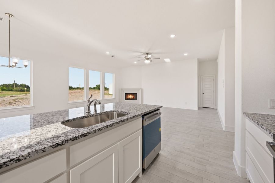 Furnished interior view inside a new home in Saddleback Estates, Boyd (Image 10).