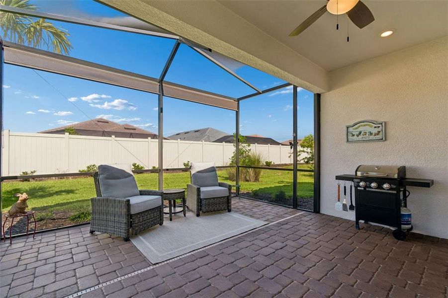 Exterior details and patio area of a home in , Wesley Chapel (Image 29).