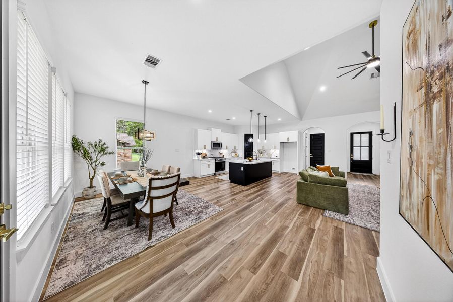 Furnished interior view inside a new home in , New Caney (Image 6).