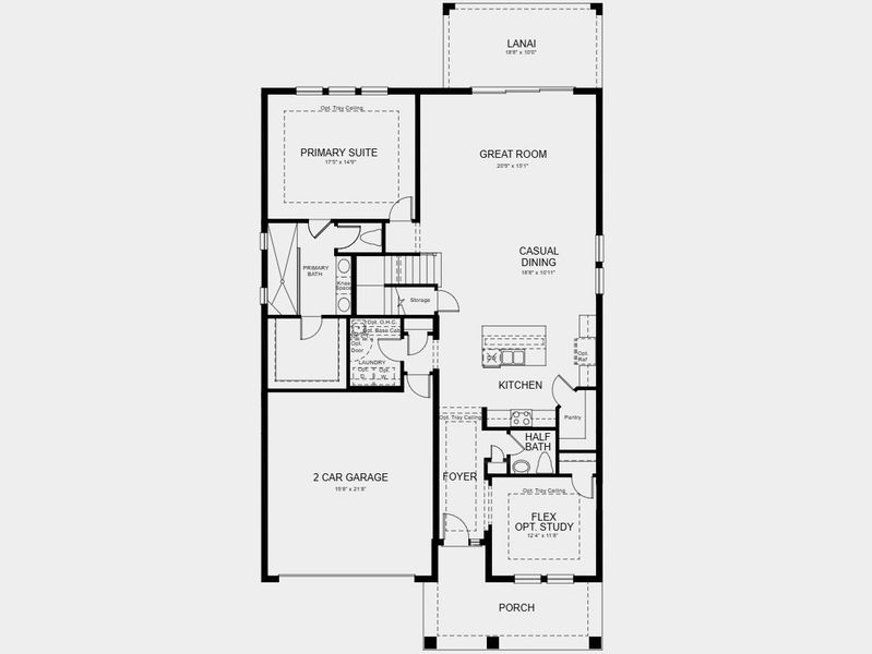 2D floor plan layout for the Bermuda by Taylor Morrison in Westview, Poinciana, FL (Image 5). 2D floor plan layout for the Bermuda by Taylor Morrison in Westview, Poinciana, FL (Image 5).