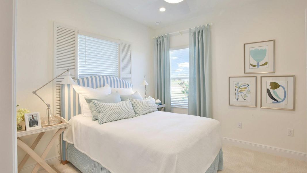 Furnished interior view inside a new home in Palm Grove Real Estate and Homes for Sale in Lakewood Ranch, FL - Neal Communities, Lakewood Ranch (Image 32).