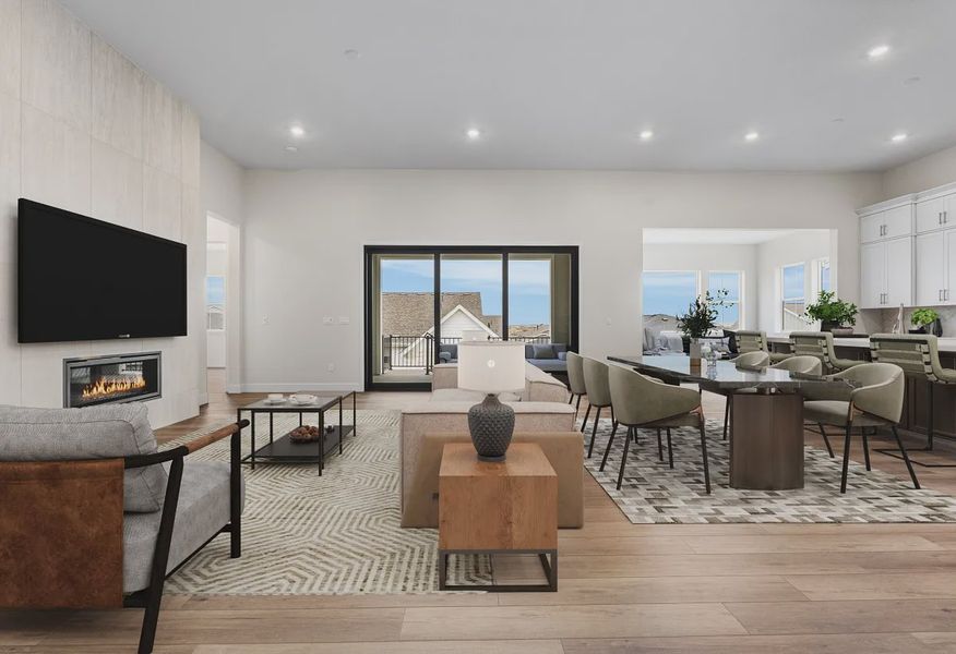 Homesite 4 Great Room + Kitchen - Virtually Staged - 6 of 25 Homesite 4 Great Room + Kitchen - Virtually Staged - 6 of 25