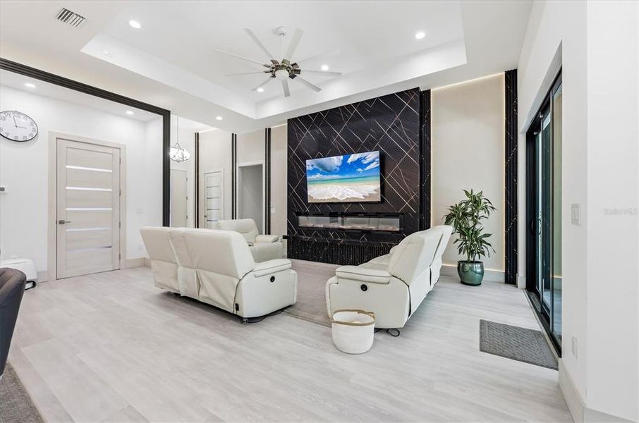 Furnished interior view inside a new home in , Venice (Image 9). Furnished interior view inside a new home in , Venice (Image 9).