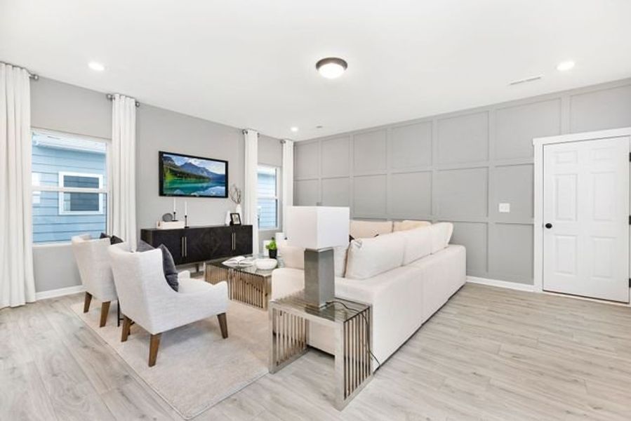 Representative furnished interior of a home built from the Seville II by True Homes in Colvin Park, Rock Hill (Image 15).