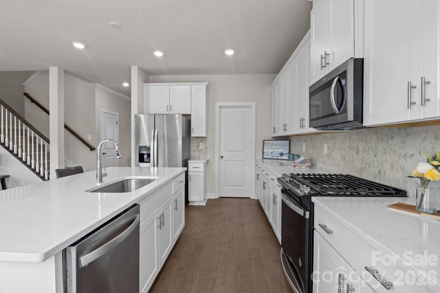 Furnished interior view inside a new home in Shepherds Landing, Mooresville (Image 5).