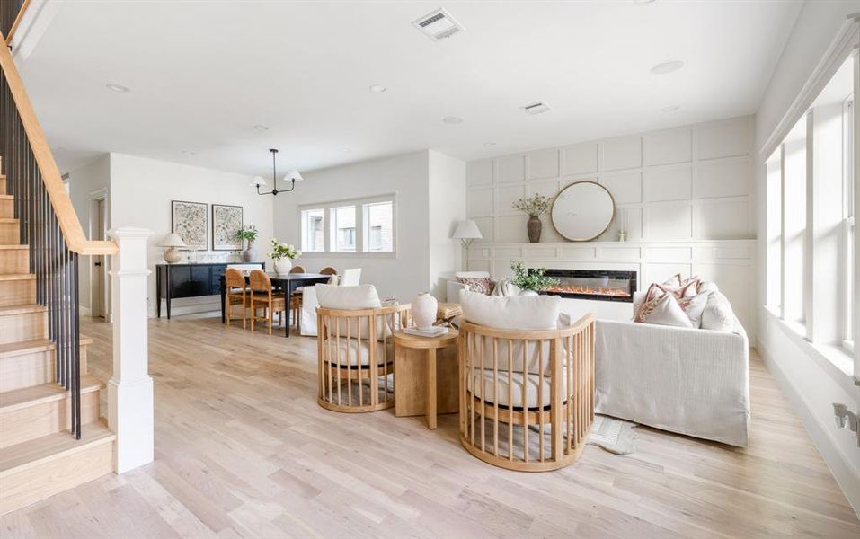 Furnished interior view inside a new home in , Dallas (Image 7).