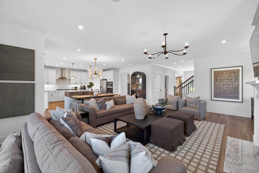 Representative furnished interior of a home built from the Riverton by Pulte Homes in Riversprings, Dacula (Image 49).
