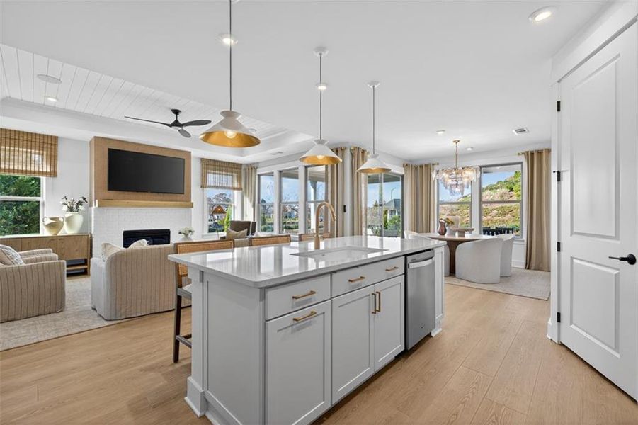 Furnished interior view inside a new home in Del Webb Chateau Elan, Hoschton (Image 20).