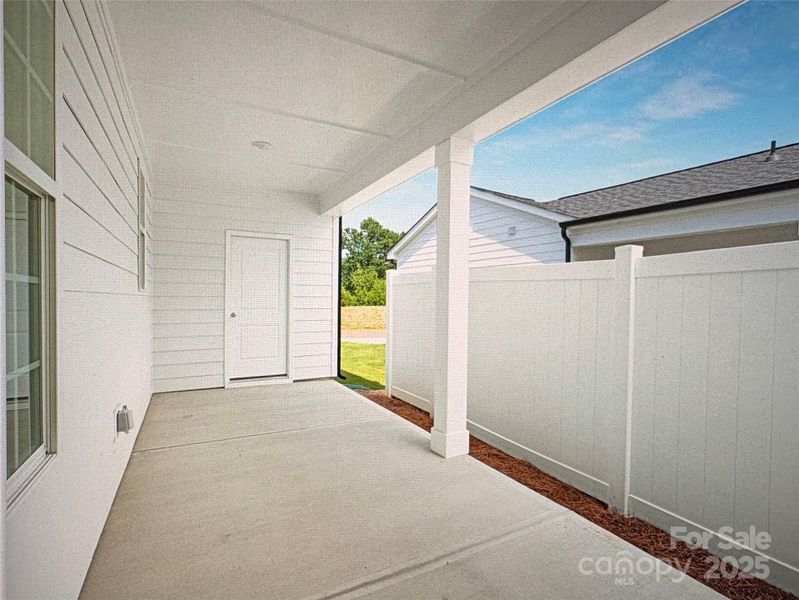 Exterior details and patio area of a home in Edgewood Preserve, Huntersville (Image 3). Exterior details and patio area of a home in Edgewood Preserve, Huntersville (Image 3).