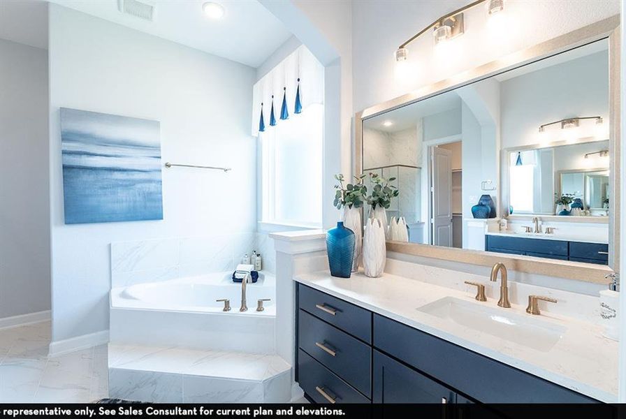 Furnished interior view inside a new home in Green Meadows, Celina (Image 17).