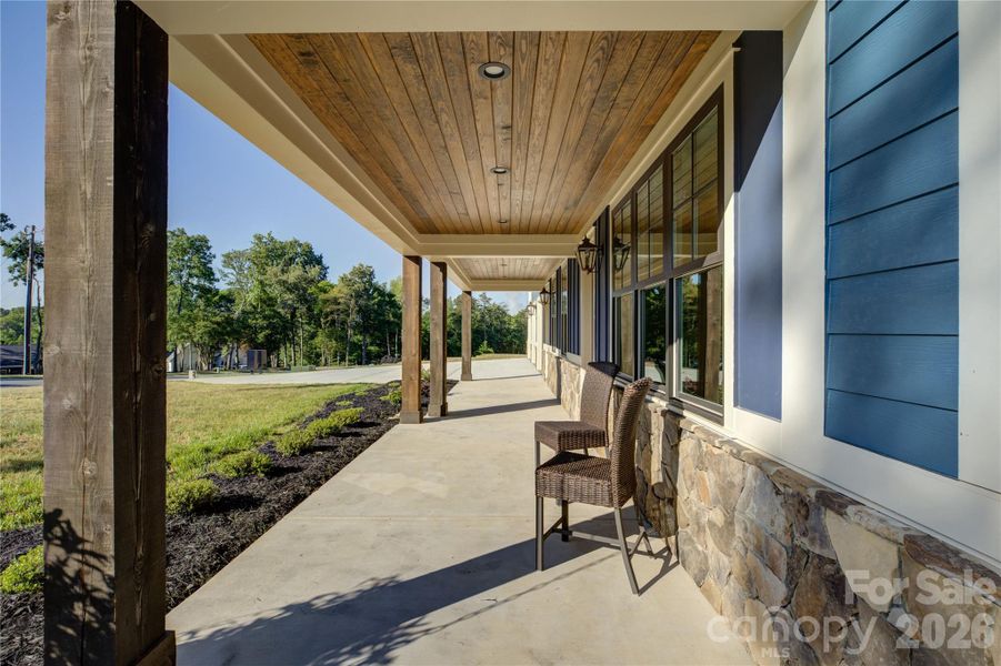 Exterior details and patio area of a home in , Charlotte (Image 28).