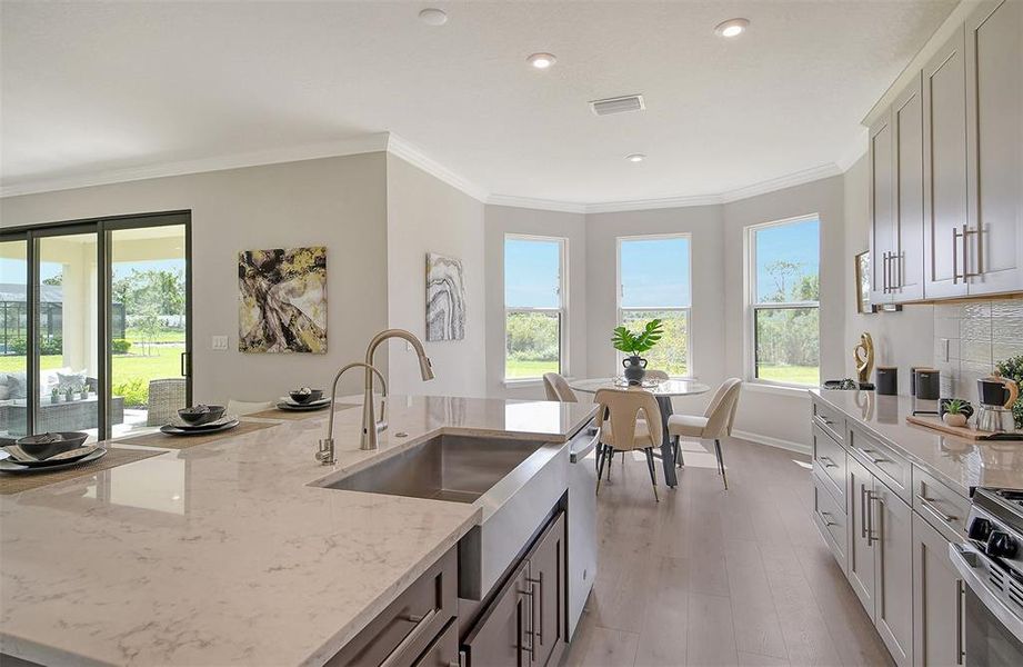 Furnished interior view inside a new home in , Nokomis (Image 39).