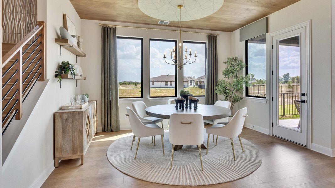 Representative furnished interior of a home built from the Elm by DRB Homes in Azalea, Pattison (Image 12).
