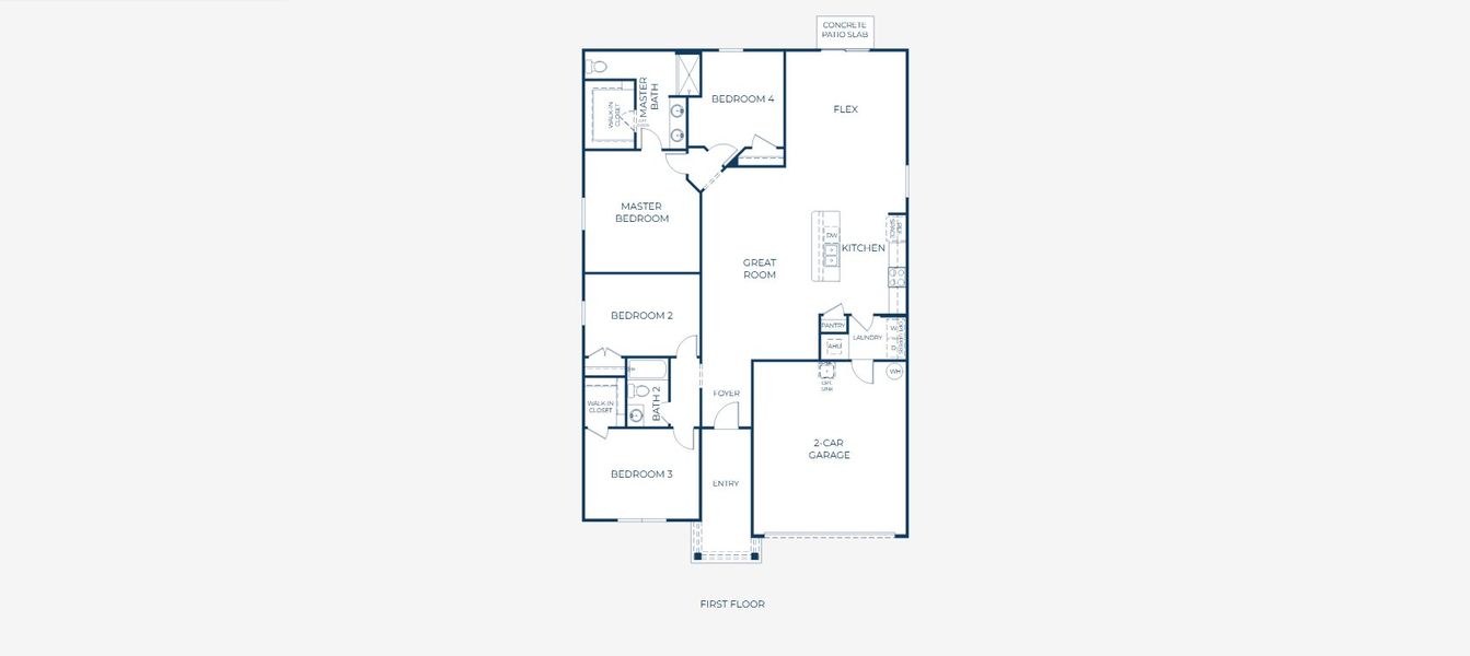 2D floor plan layout of this home in Benton Hills, Brooksville, FL (Image 4). 2D floor plan layout of this home in Benton Hills, Brooksville, FL (Image 4).