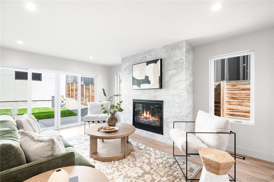 Furnished interior view inside a new home in , Denver (Image 17).