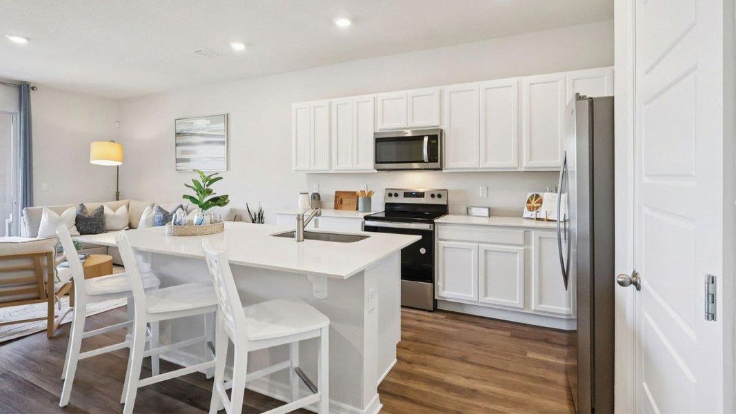 Representative furnished interior of a home built from the Glen - Unit B by D.R. Horton in Brentwood, Davenport (Image 5).