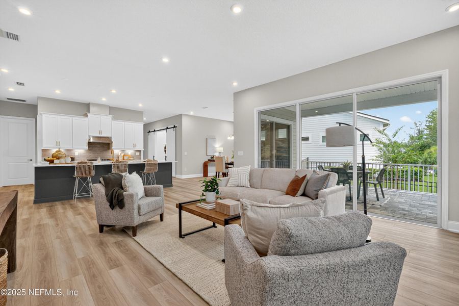 Furnished interior view inside a new home in RiverTown - WaterSong, St. Johns (Image 47).