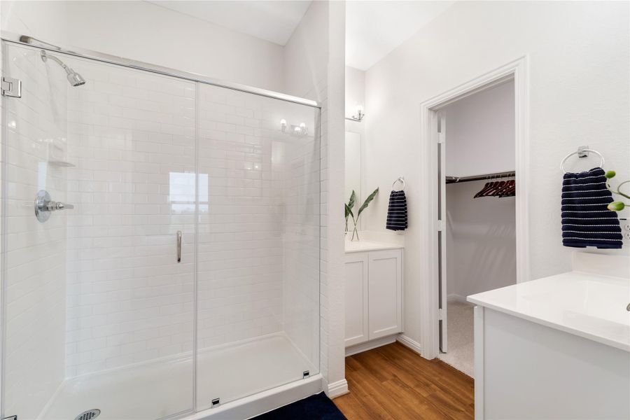 Furnished interior view inside a new home in Sweetgrass Village, Crosby (Image 13).