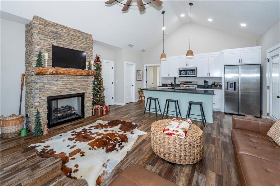 Furnished interior view inside a new home in , Jasper (Image 3). Furnished interior view inside a new home in , Jasper (Image 3).