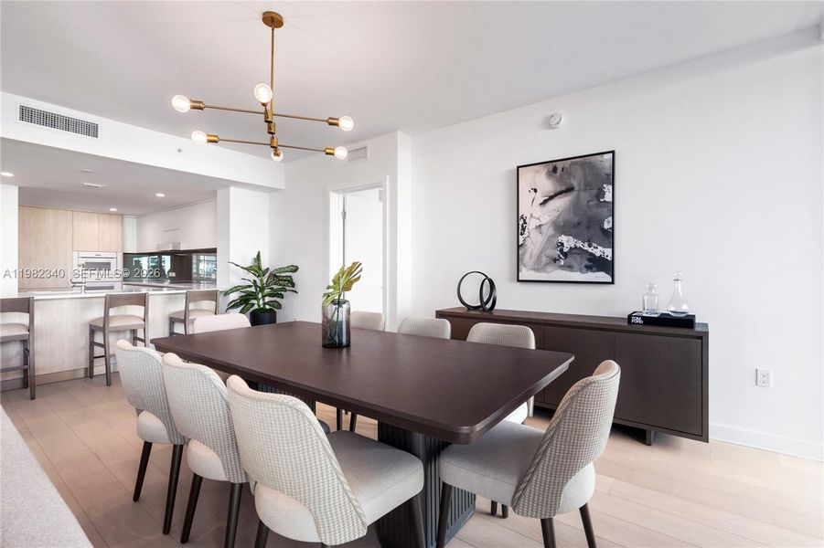 Furnished interior view inside a new home in , Bay Harbor Islands (Image 11).