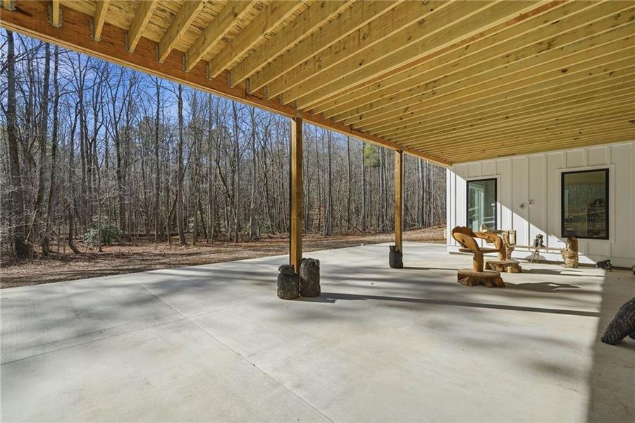 Exterior details and patio area of a home in , Dawsonville (Image 23). Exterior details and patio area of a home in , Dawsonville (Image 23).