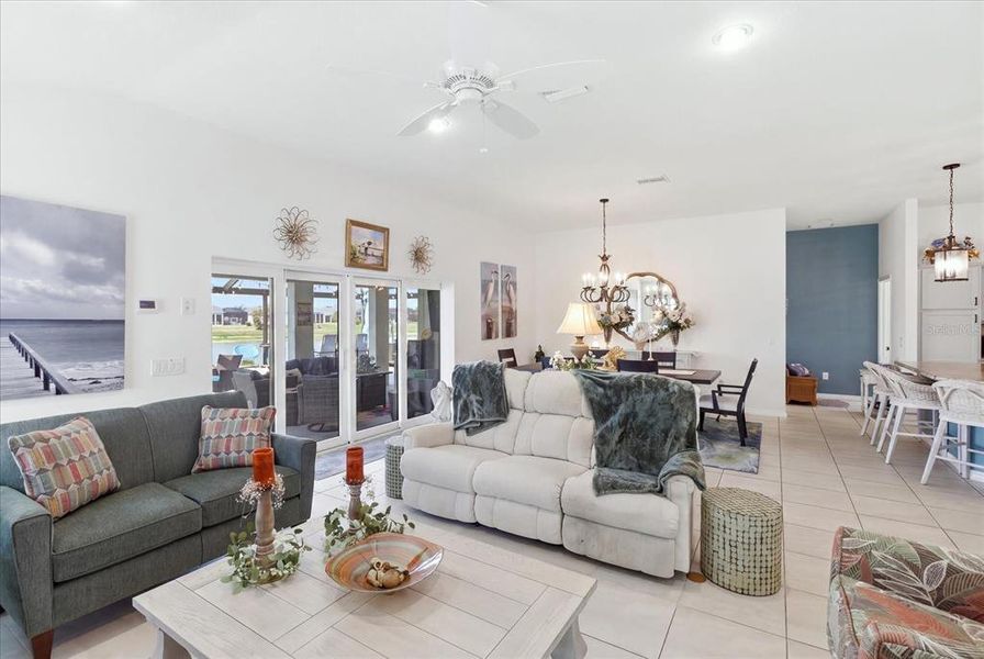 Furnished interior view inside a new home in , The Villages (Image 15).