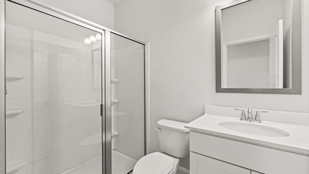 Furnished interior view inside a new home in Hamptons at Riverwood East, Dallas (Image 44).