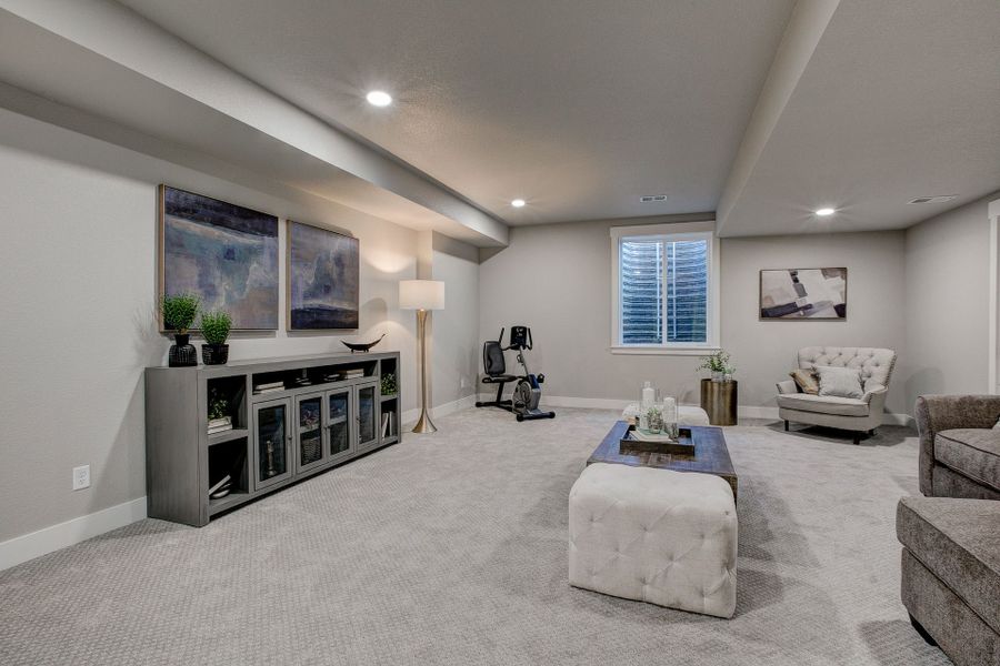 Representative furnished interior of a home built from the The Avalon by Landmark Homes in Vernazza, Windsor (Image 37).