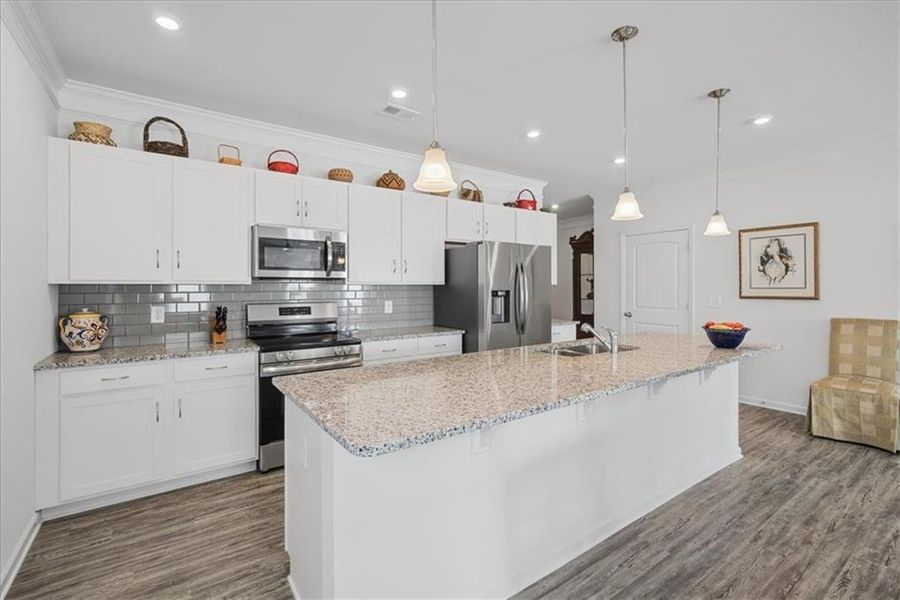 Furnished interior view inside a new home in , Cartersville (Image 11).