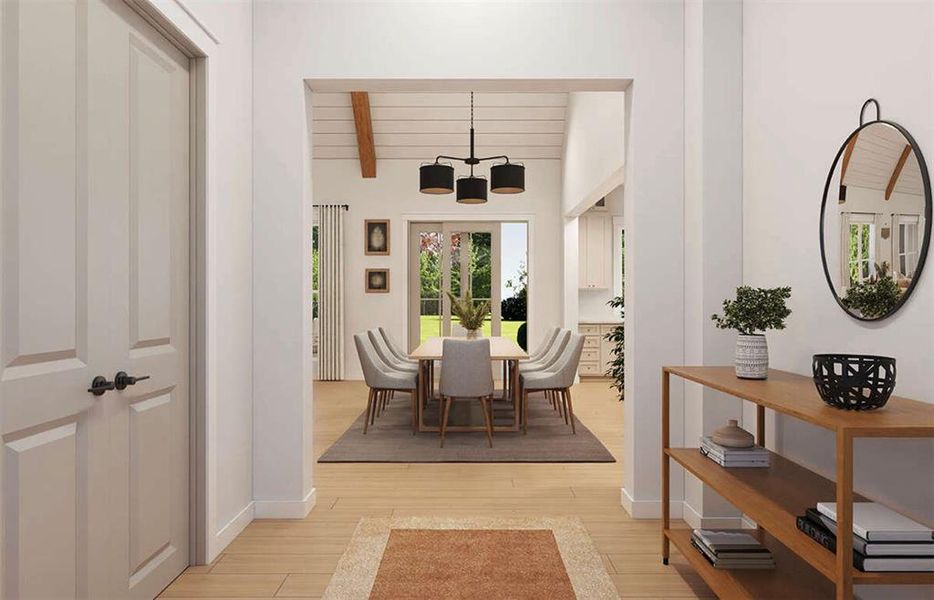 Furnished interior view inside a new home in Echo Grove, Poolville (Image 4).