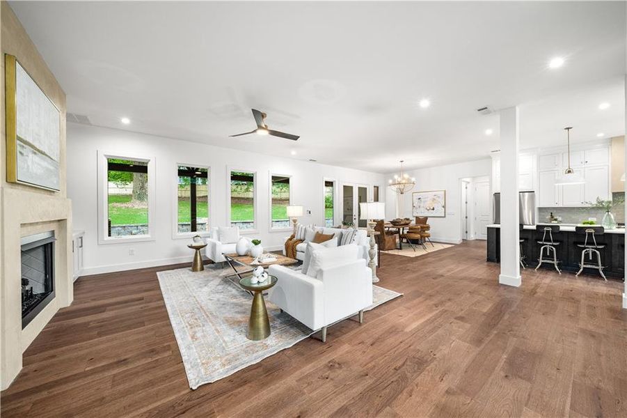 Furnished interior view inside a new home in , Powder Springs (Image 6).
