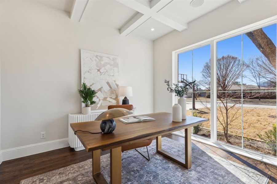 Furnished interior view inside a new home in , Dallas (Image 12).