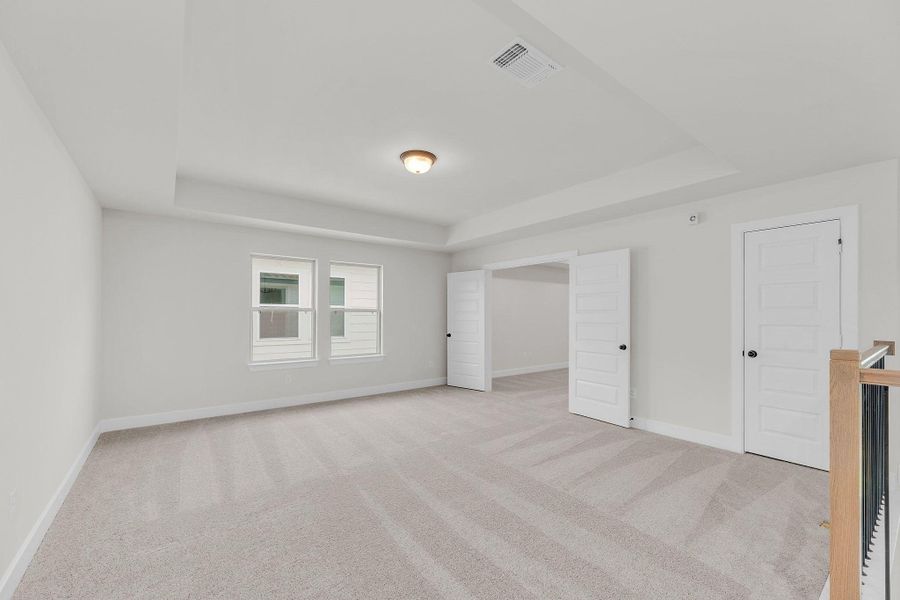 Spacious, unfurnished interior of a new home in Santa Rita Ranch, Liberty Hill (Image 52). Spacious, unfurnished interior of a new home in Santa Rita Ranch, Liberty Hill (Image 52).