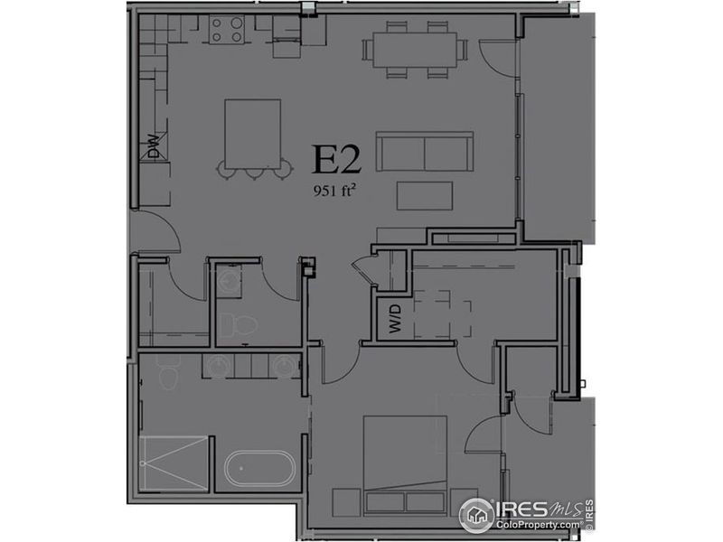 Unit 204 Floor Plan (E2)