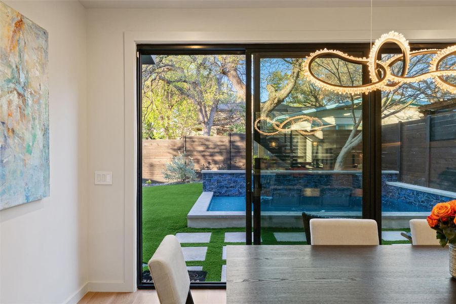 Exterior details and patio area of a home in , Austin (Image 22).