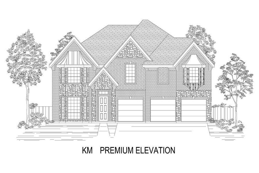 Representative rendering of the exterior for the Boston 2F (w/Media) by First Texas Homes (Image 23).
