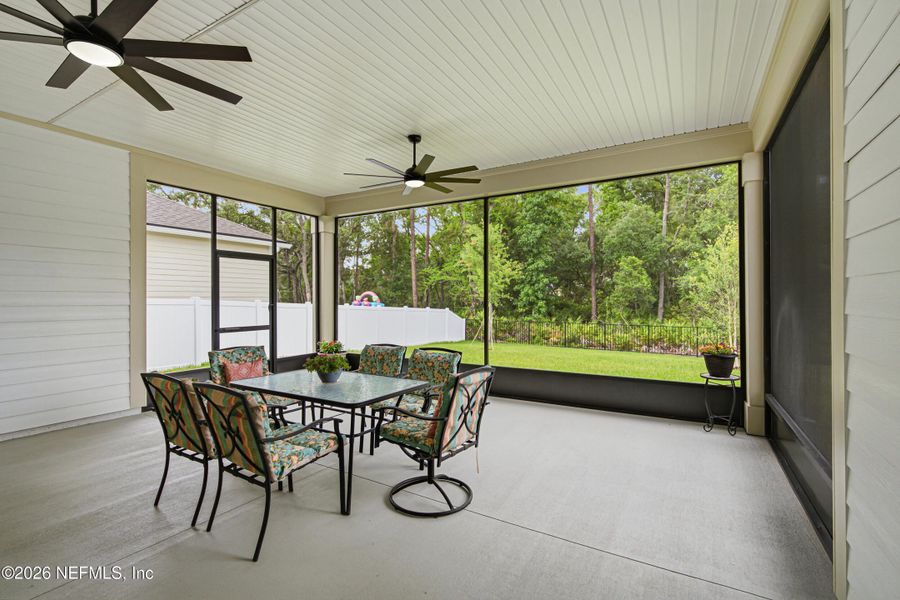 Exterior details and patio area of a home in RiverTown, St. Johns (Image 4).
