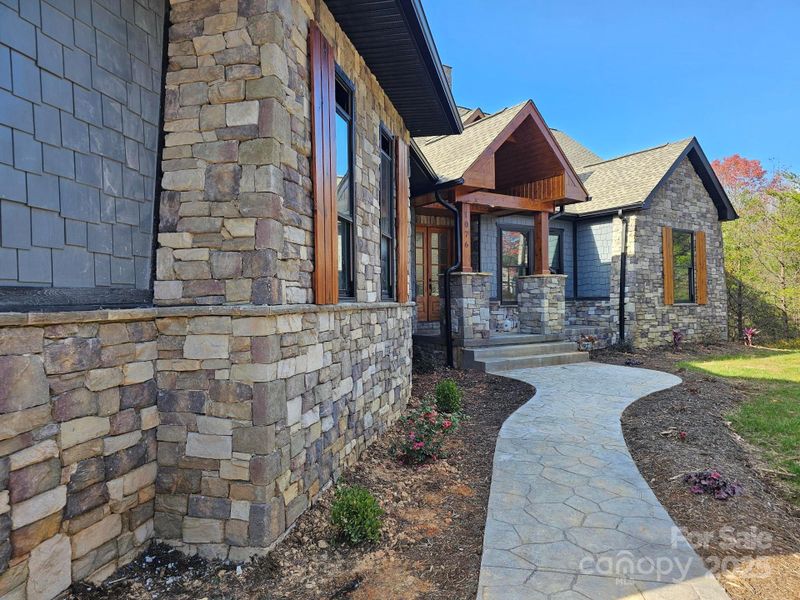 Front exterior of a new home in , Morganton, NC, highlighting curb appeal (Image 1). Front exterior of a new home in , Morganton, NC, highlighting curb appeal (Image 1).
