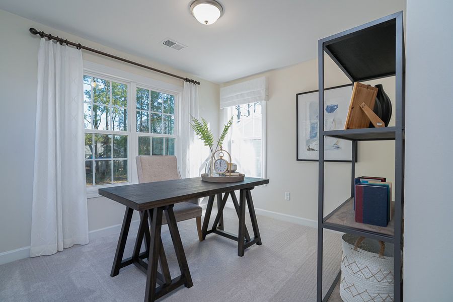 Representative furnished interior of a home built from the Palmer - Vanguard Collection by Mungo Homes in Georgias Landing, Raleigh (Image 38).