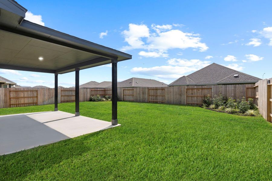 Expansive backyard with lush green lawn offers plenty of room for outdoor fun, gardening, or creating your dream entertainment space. The covered patio provides shade and comfort, making it perfect for relaxing weekends or evening gatherings. Expansive backyard with lush green lawn offers plenty of room for outdoor fun, gardening, or creating your dream entertainment space. The covered patio provides shade and comfort, making it perfect for relaxing weekends or evening gatherings.