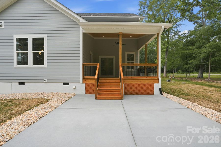Exterior details and patio area of a home in , Marshville (Image 30).