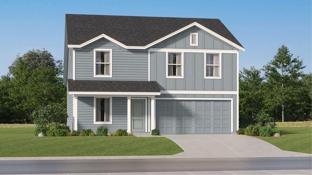 **Representation of same floorplan and elevation. Not actual home