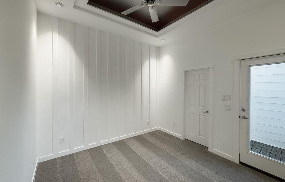 The Primary Bedroom Suite with cove led lighting