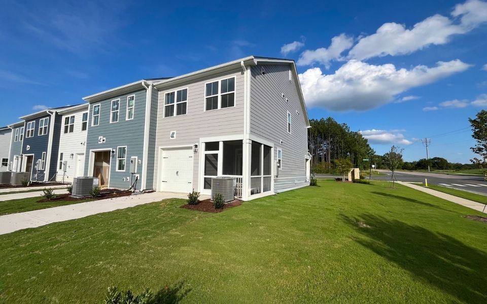 Exterior details and patio area of a home in Wendell Falls, Wendell (Image 17).